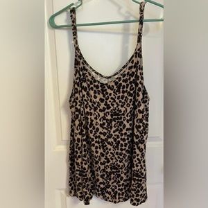 Torrid size 2 Leopard Tank. Worn once. Super soft.